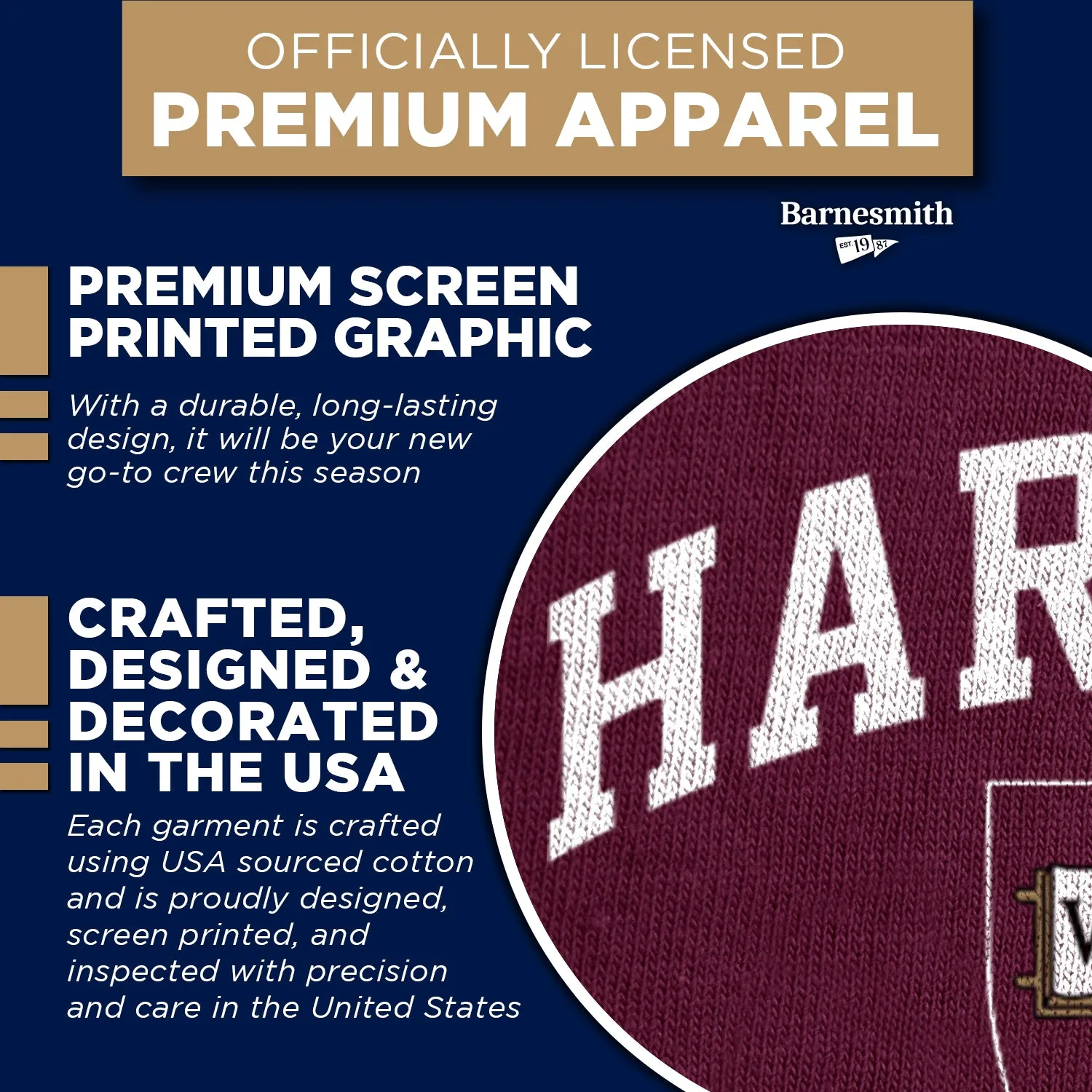 Harvard University Spirit Sweatshirt (Crimson) sold by Barnesmith product image thumbnail 4