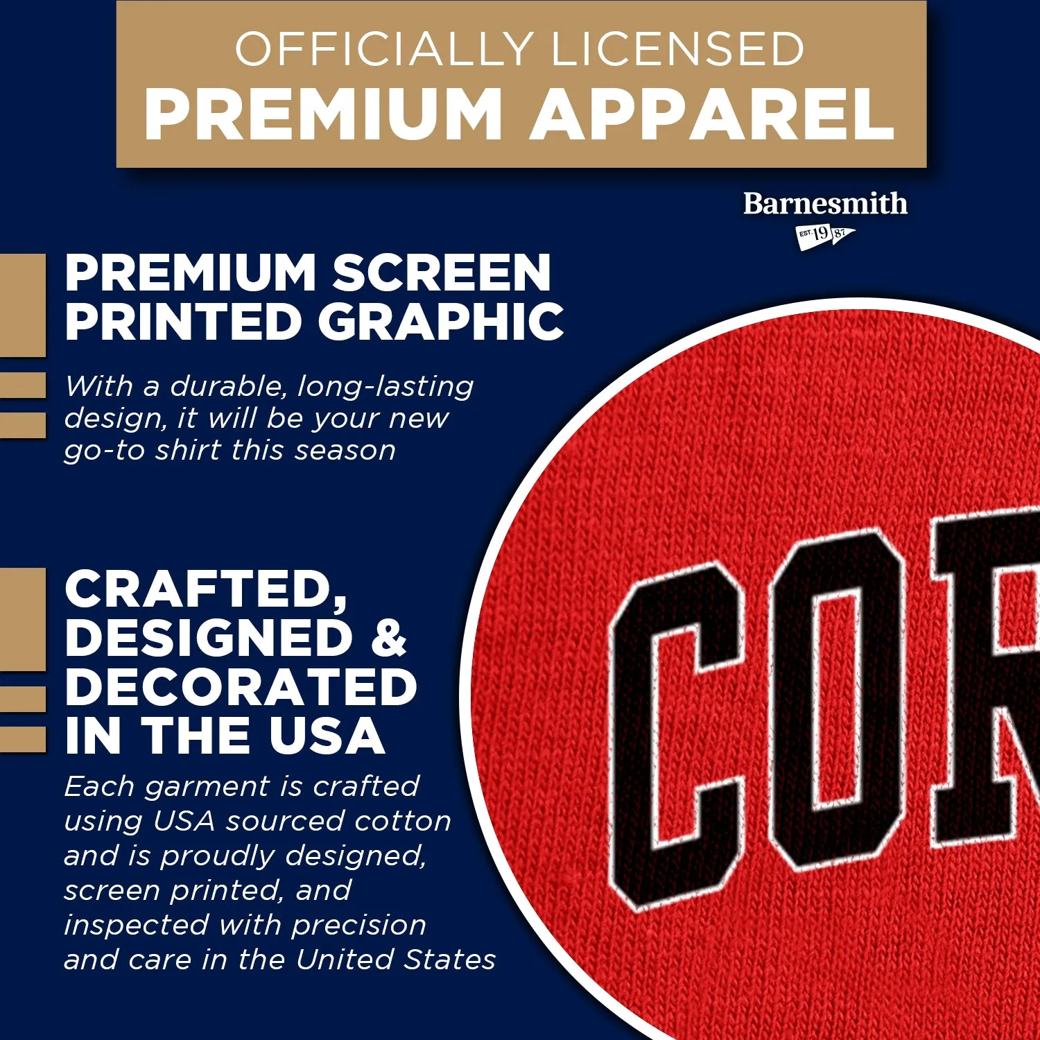 Cornell University Spirit T-Shirt (Red) sold by Barnesmith product image thumbnail 4