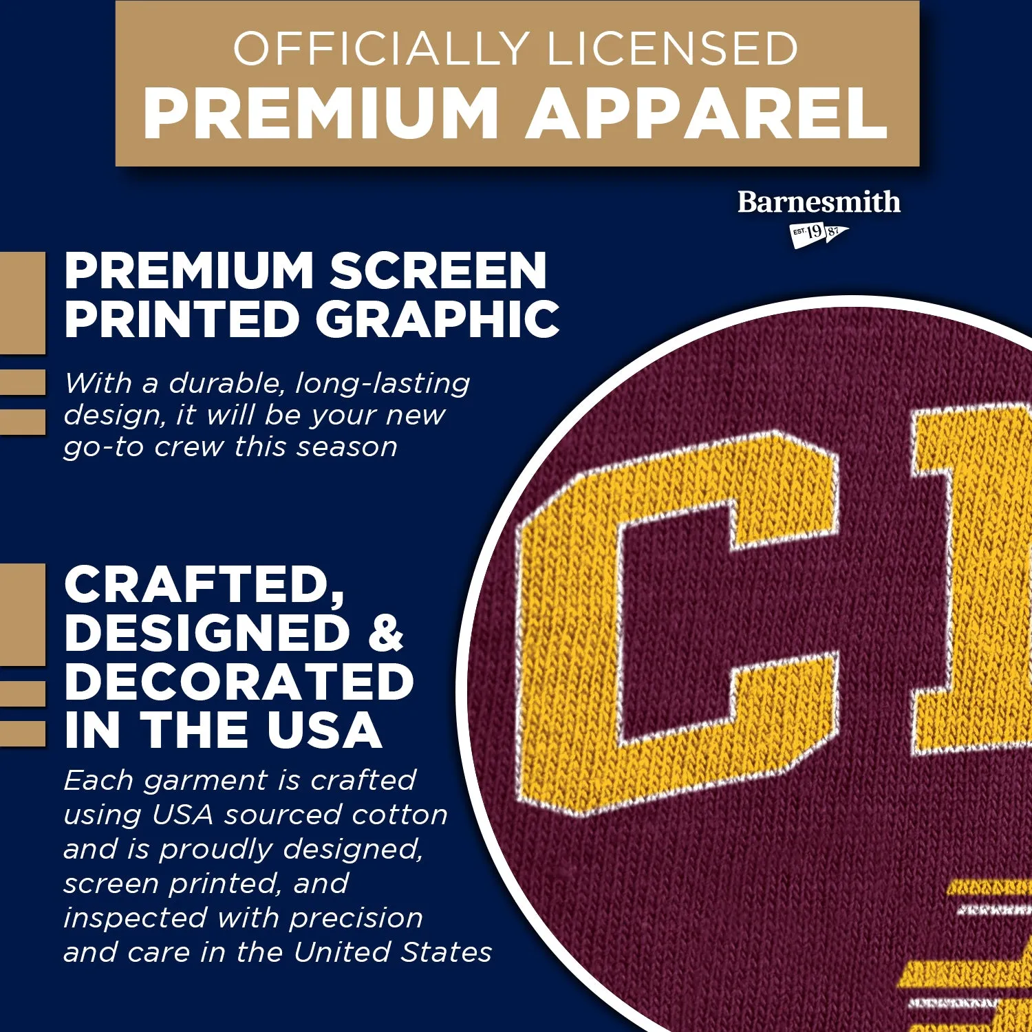Central Michigan University Spirit Sweatshirt (Maroon) sold by Barnesmith product image thumbnail 4