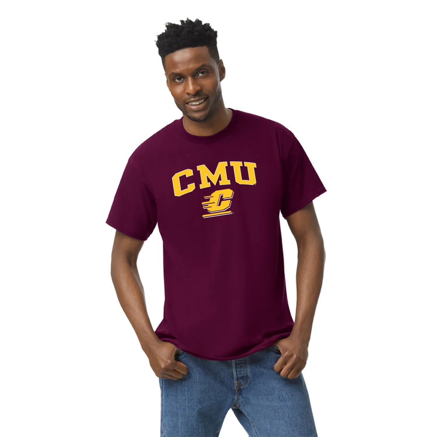 Central Michigan University Spirit T-Shirt (Maroon) sold by Barnesmith product image thumbnail 2