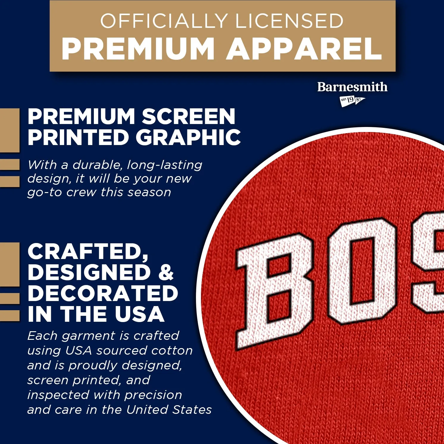 Boston University Spirit Sweatshirt (Red) sold by Barnesmith product image thumbnail 4