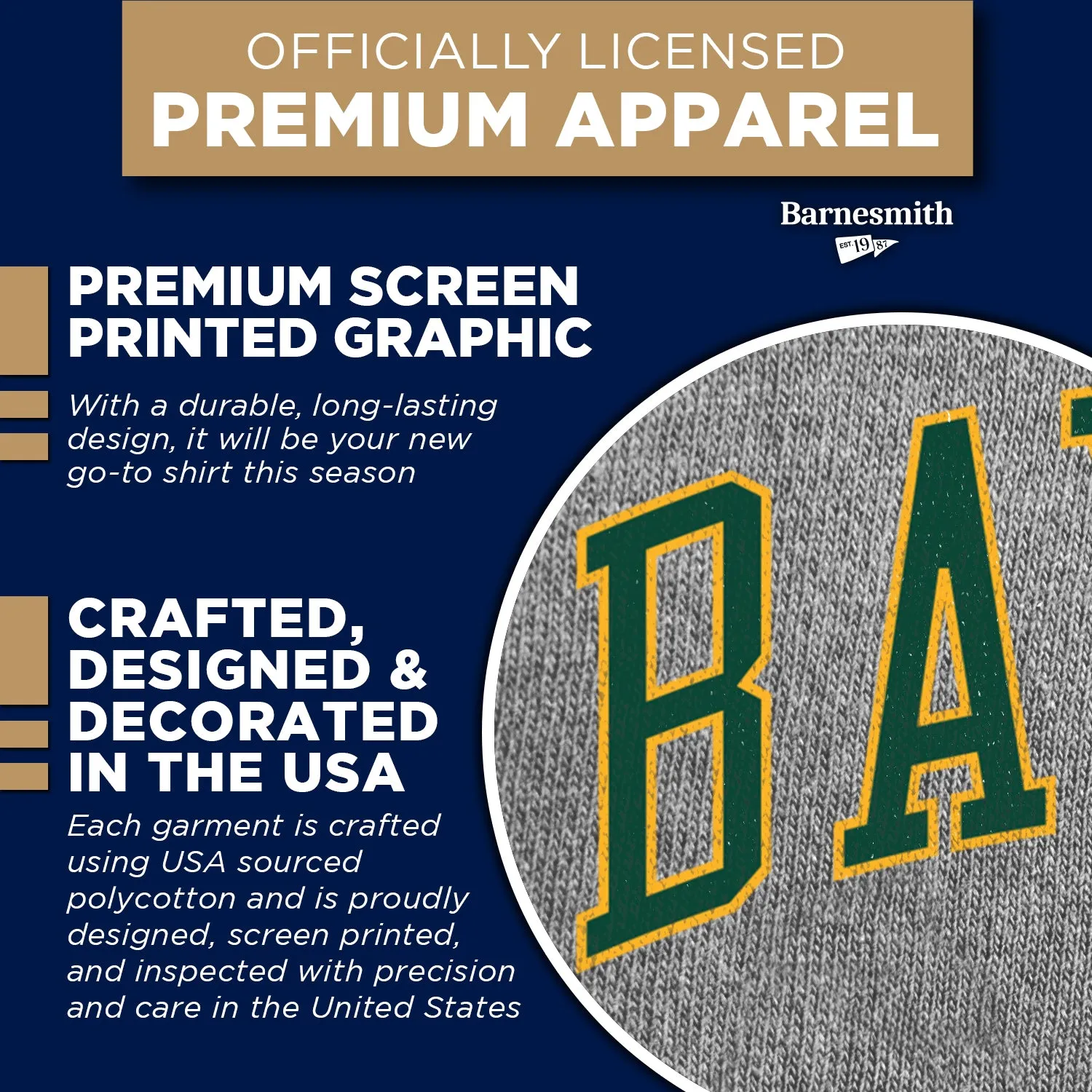 Baylor University Spirit T-Shirt (Charcoal Grey) sold by Barnesmith product image thumbnail 4