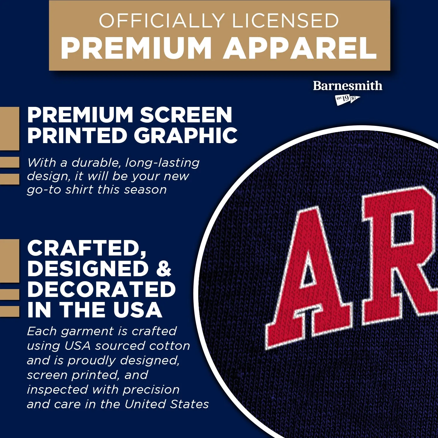 University of Arizona Spirit T-Shirt (Navy) sold by Barnesmith product image thumbnail 4