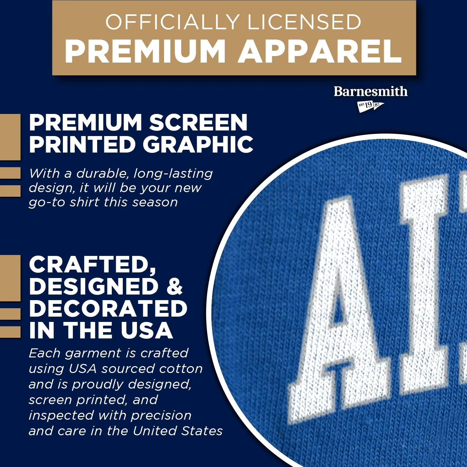Air Force Spirit T-Shirt (Royal Blue) sold by Barnesmith product image thumbnail 4