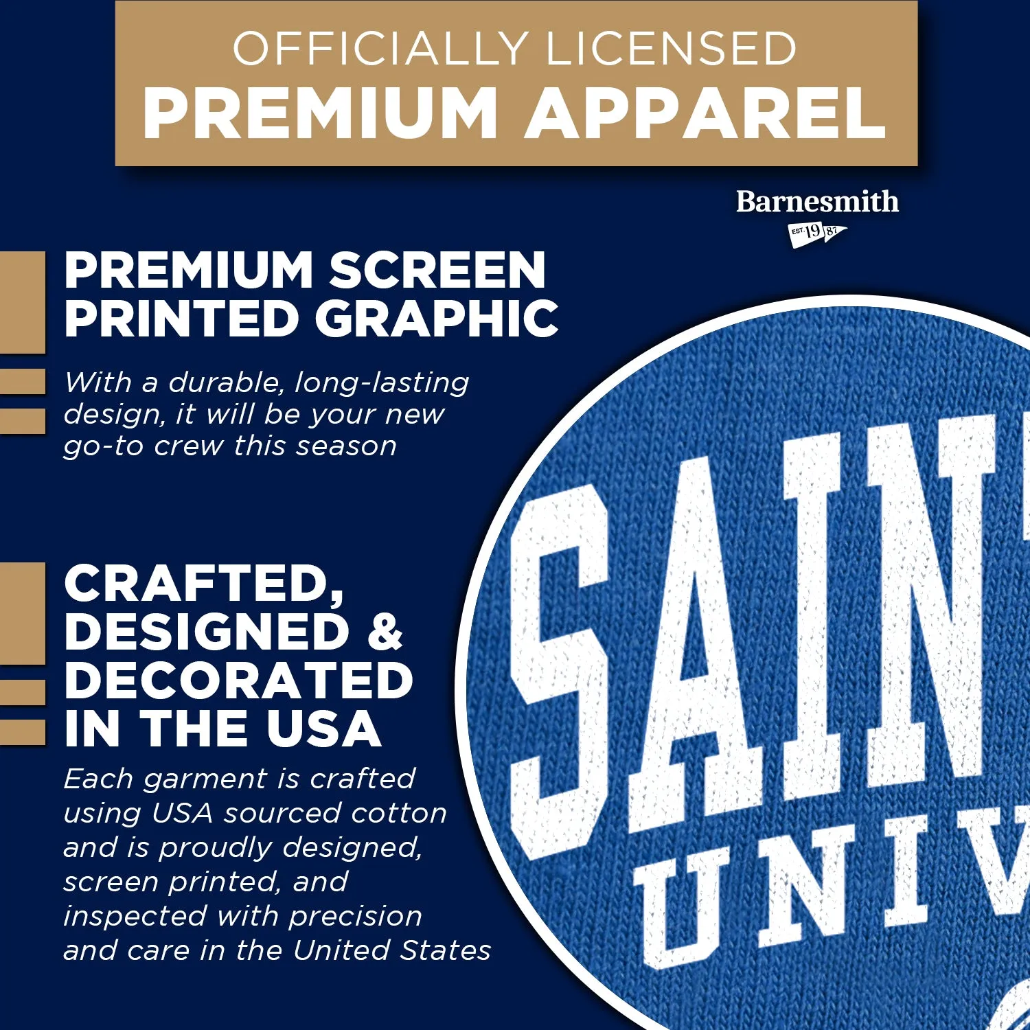 Saint Louis University Heritage Sweatshirt (Royal Blue) sold by Barnesmith product image thumbnail 4