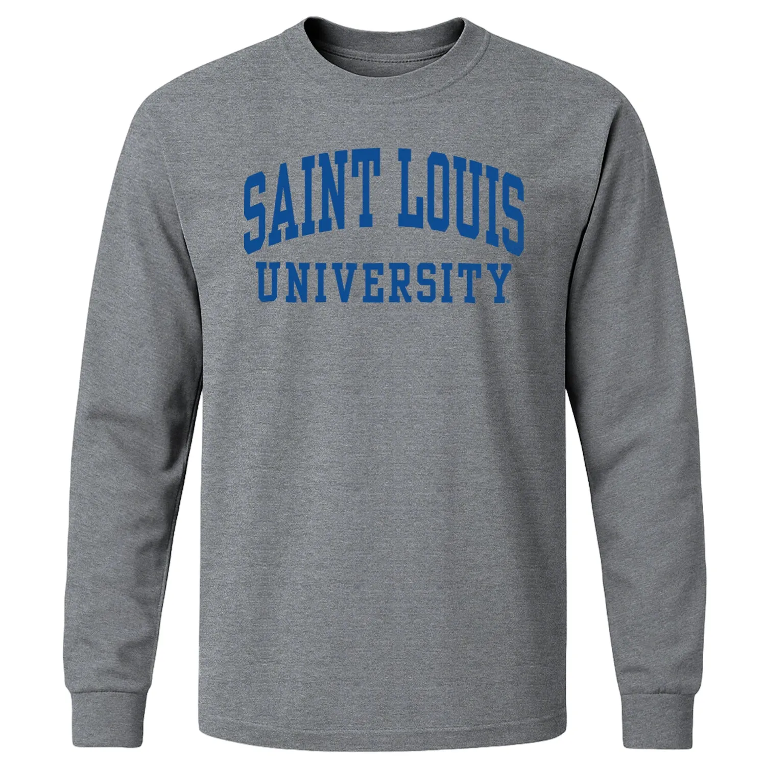 Saint Louis University Classic Long Sleeve T-Shirt (Charcoal Grey) sold by Barnesmith