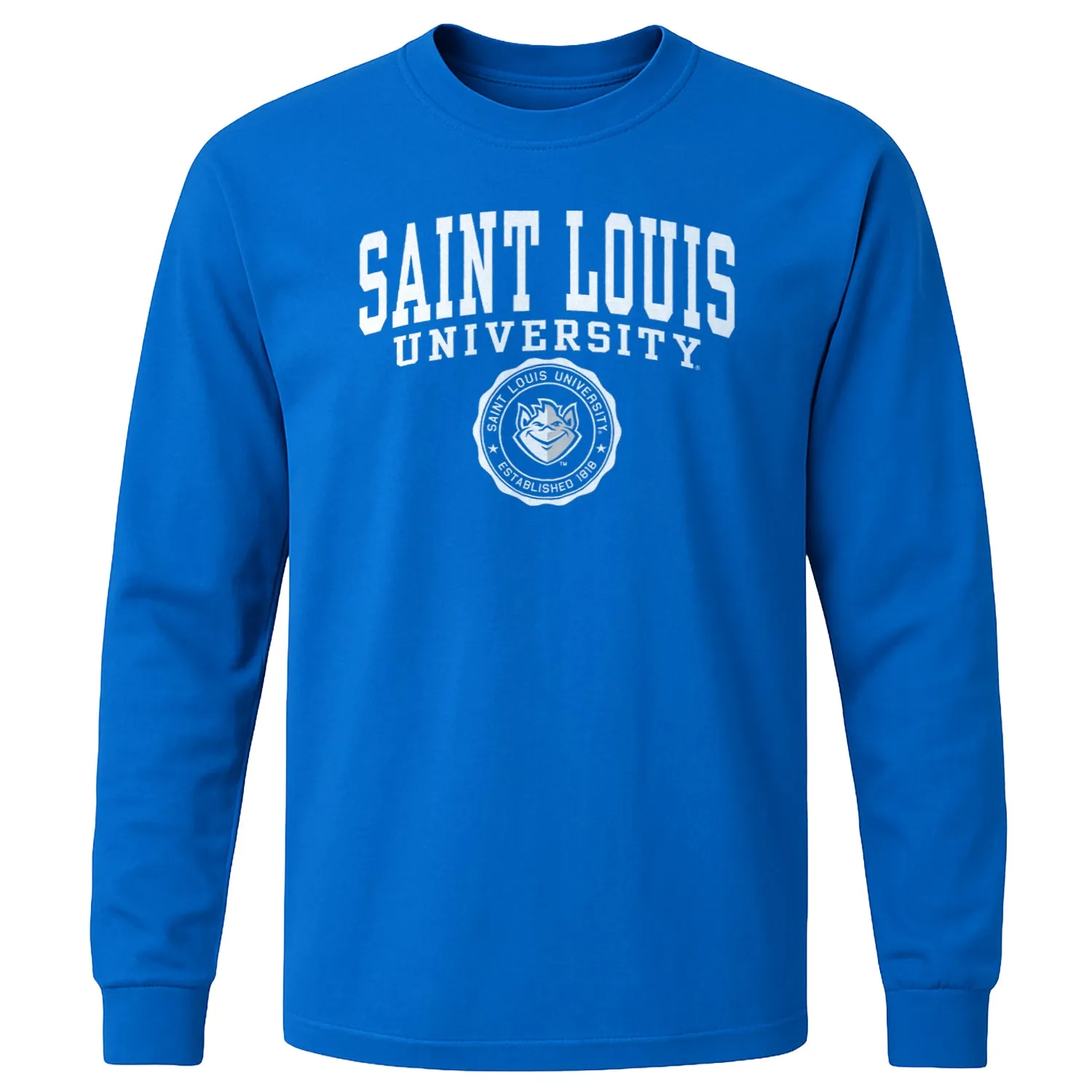 Saint Louis University Heritage Long Sleeve T-Shirt (Royal Blue) sold by Barnesmith