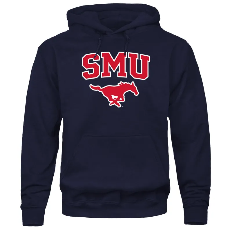 Southern Methodist University Heritage Hooded Sweatshirt (Navy) sold by Barnesmith