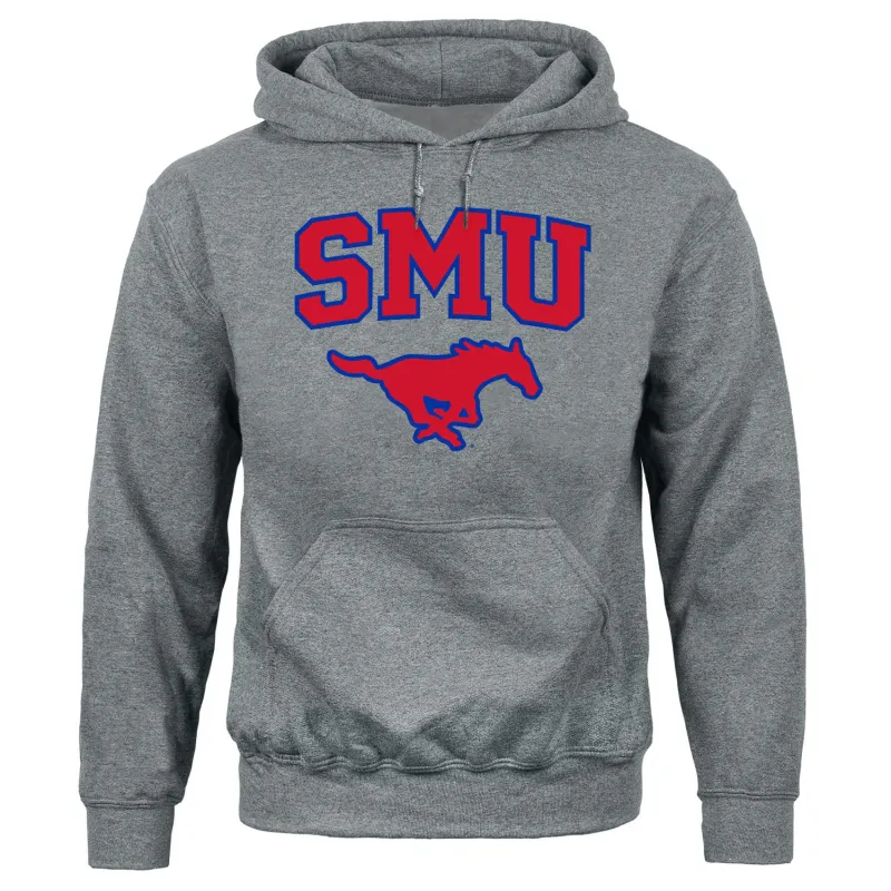 Southern Methodist University Heritage Hooded Sweatshirt (Charcoal Grey) sold by Barnesmith