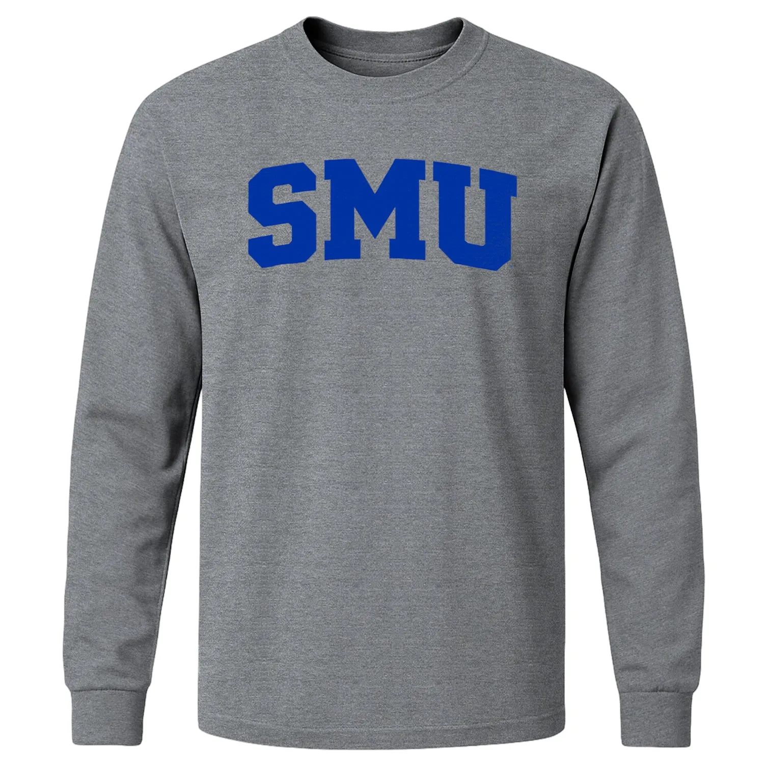 Southern Methodist University Classic Long Sleeve T-Shirt (Charcoal Grey) sold by Barnesmith