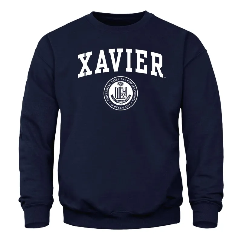 Xavier University Heritage Sweatshirt (Navy) sold by Barnesmith
