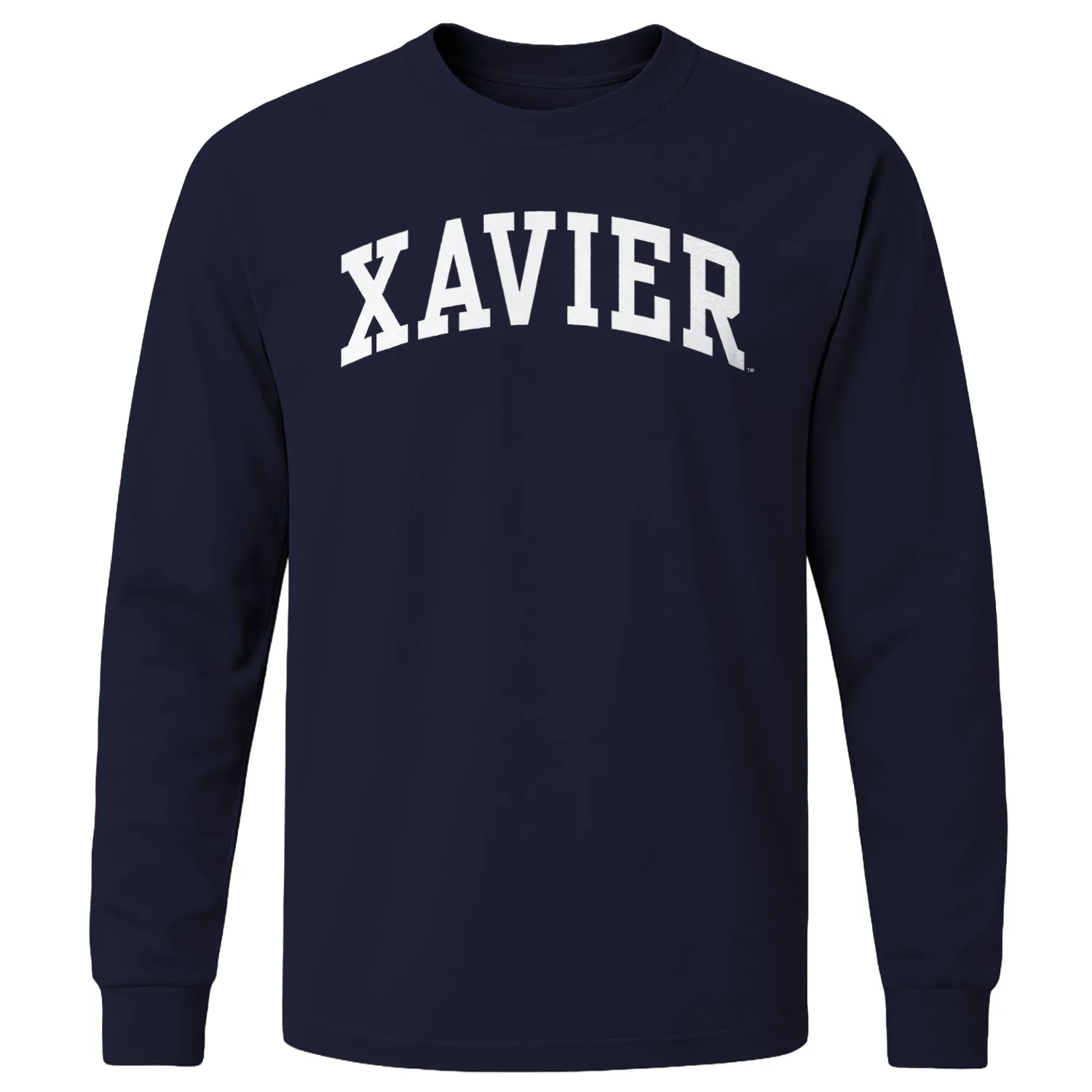 Xavier University Classic Long Sleeve T-Shirt (Navy) sold by Barnesmith