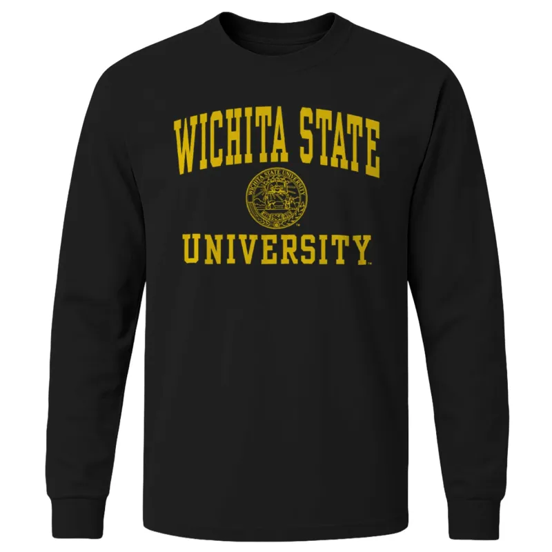 Wichita State University Heritage Long Sleeve T-Shirt (Black) sold by Barnesmith