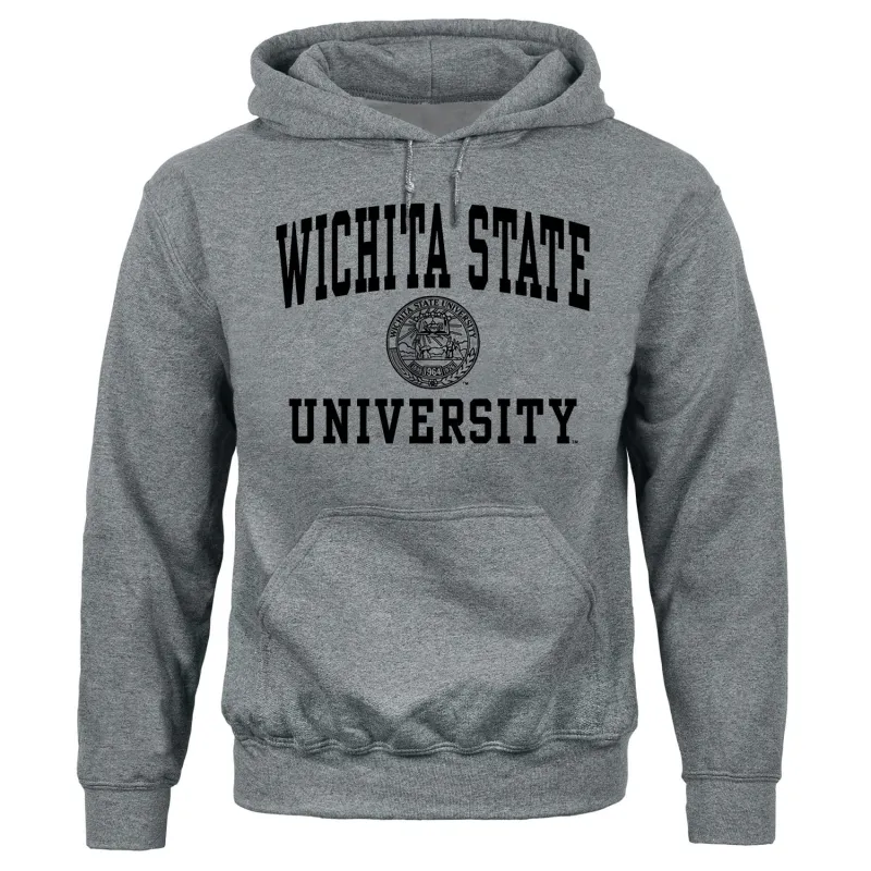 Wichita State University Heritage Hooded Sweatshirt (Charcoal Grey) sold by Barnesmith