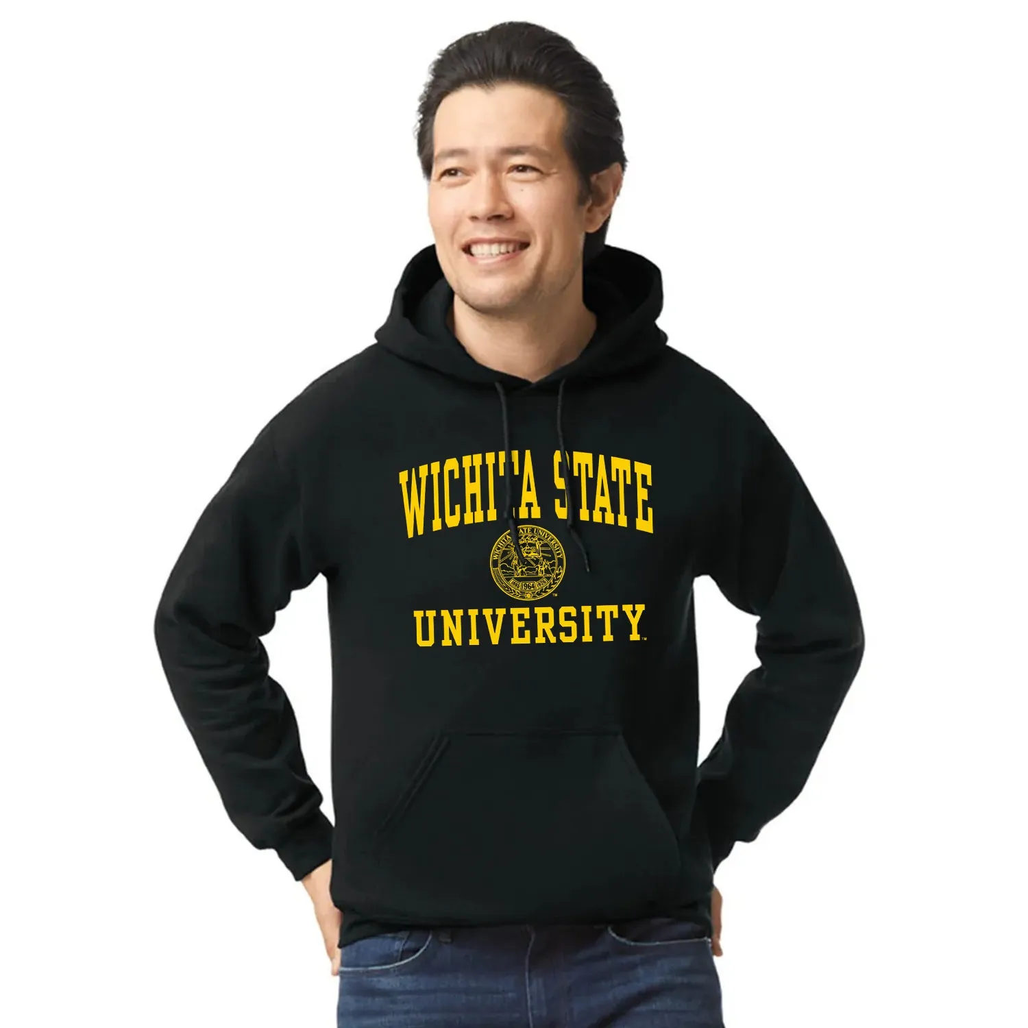 Wichita State University Heritage Hooded Sweatshirt (Black) sold by Barnesmith product image thumbnail 2