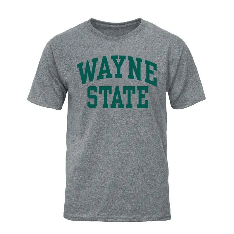 Wayne State University Classic T-Shirt (Charcoal Grey) sold by Barnesmith