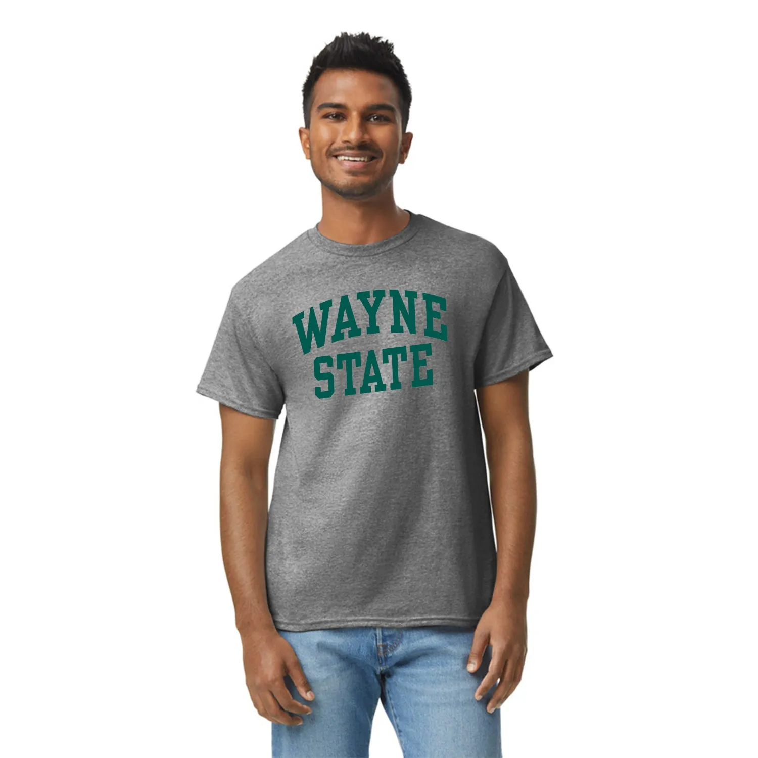 Wayne State University Classic T-Shirt (Charcoal Grey) sold by Barnesmith product image thumbnail 2