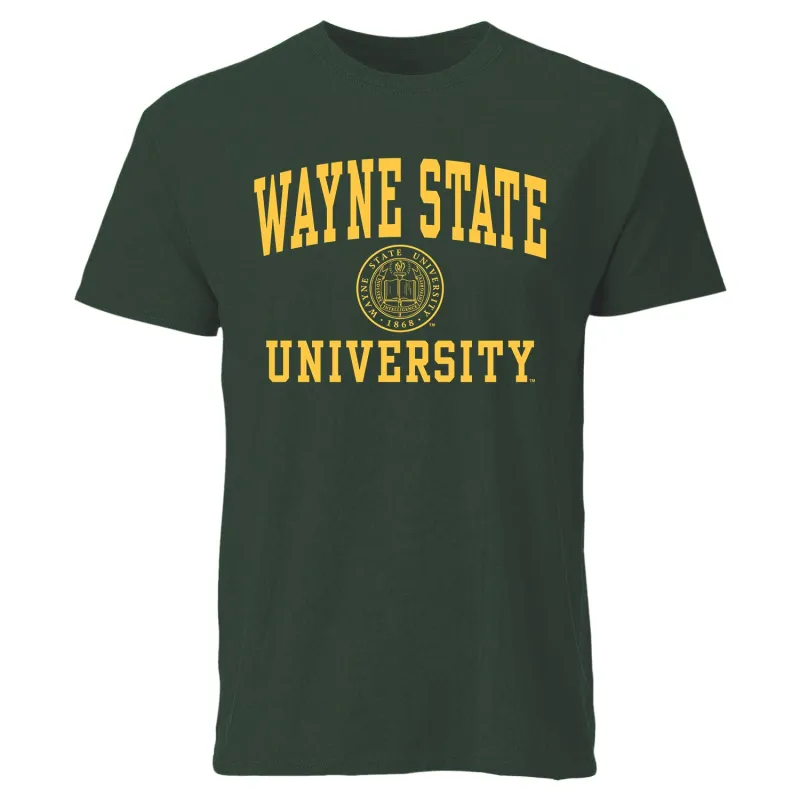 Wayne State University Heritage T-Shirt (Hunter Green) sold by Barnesmith