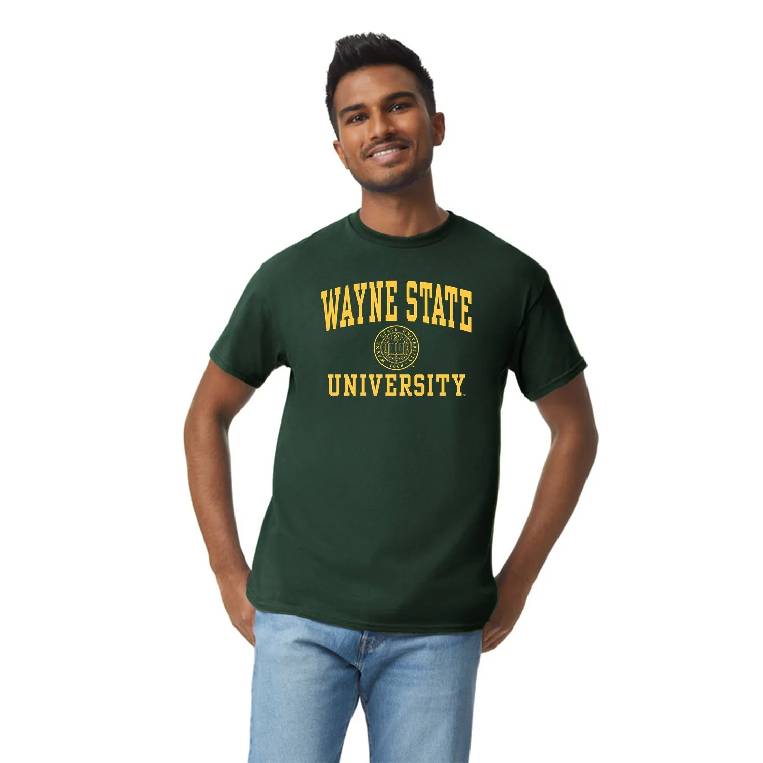 Wayne State University Heritage T-Shirt (Hunter Green) sold by Barnesmith product image thumbnail 2