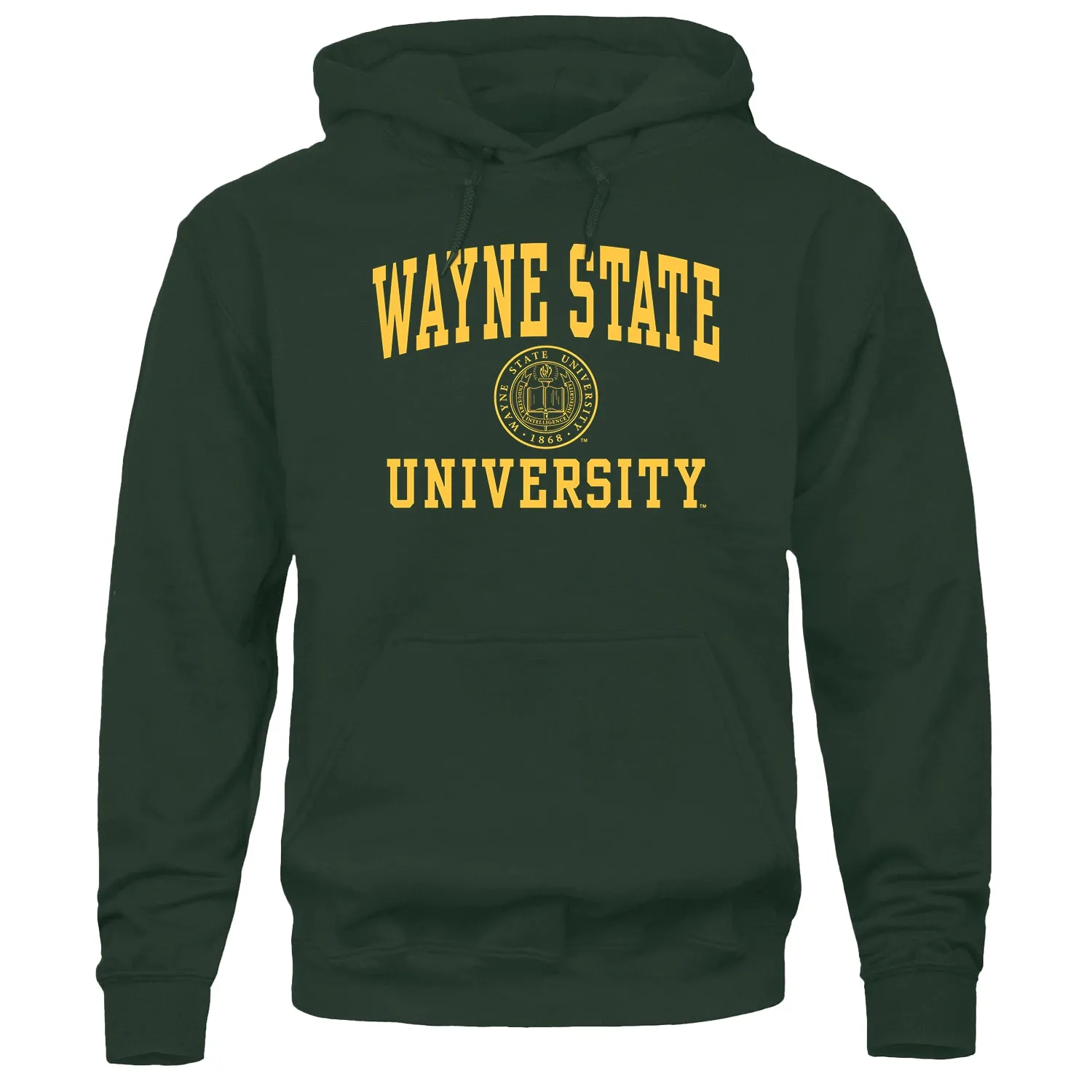 Wayne State University Heritage Hooded Sweatshirt (Hunter Green) sold by Barnesmith