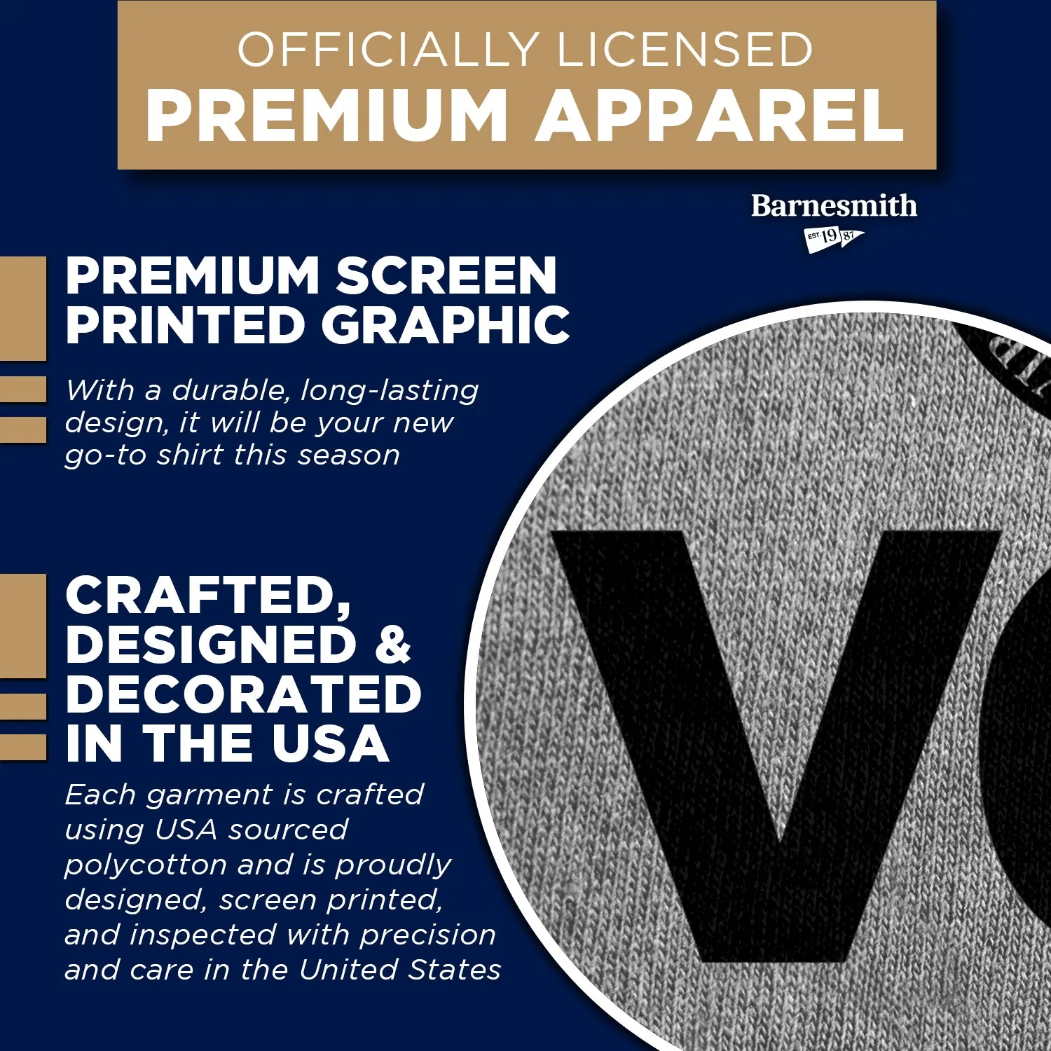 Virginia Commonwealth University Heritage T-Shirt (Charcoal Grey) sold by Barnesmith product image thumbnail 4