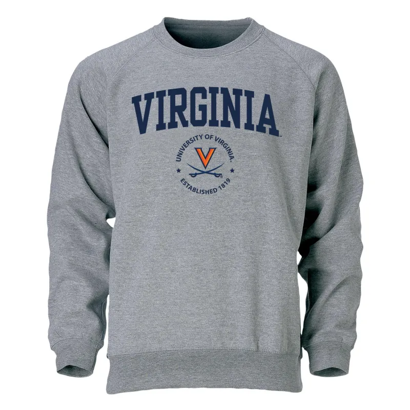 University of Virginia Heritage Sweatshirt (Charcoal Grey) sold by Barnesmith