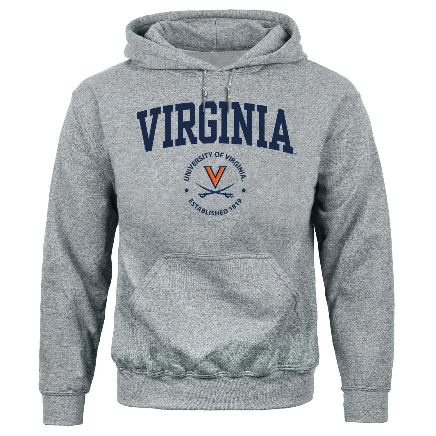 University of Virginia Heritage Hooded Sweatshirt (Charcoal Grey) sold by Barnesmith