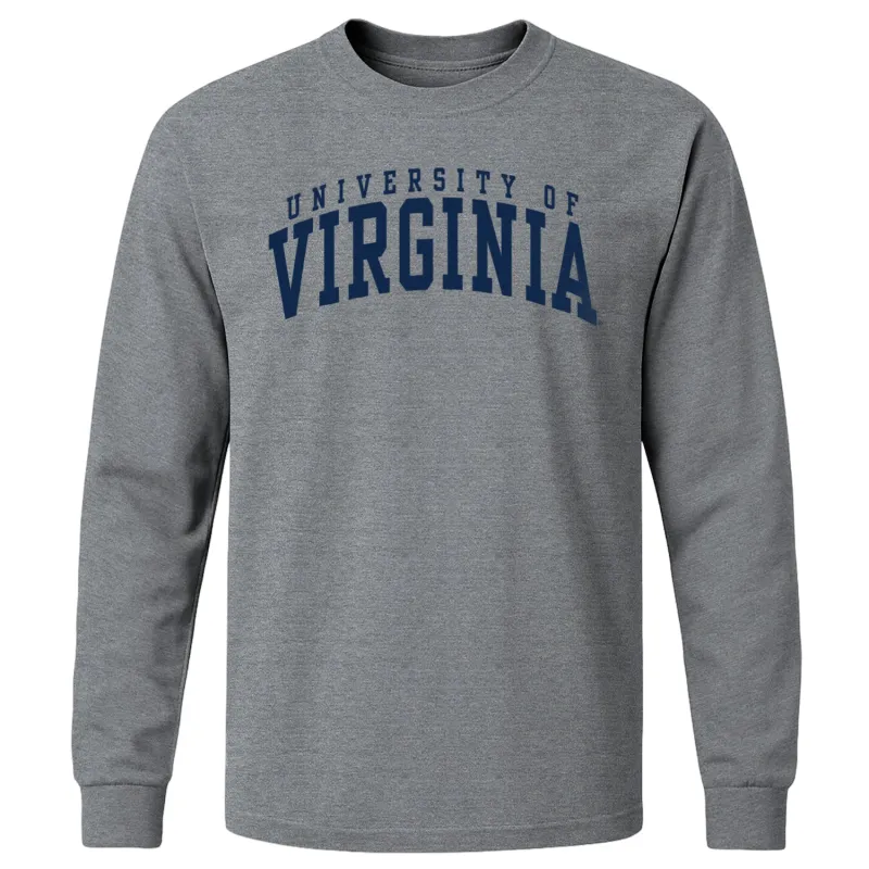 University of Virginia Classic Long Sleeve T-Shirt (Charcoal Grey) sold by Barnesmith