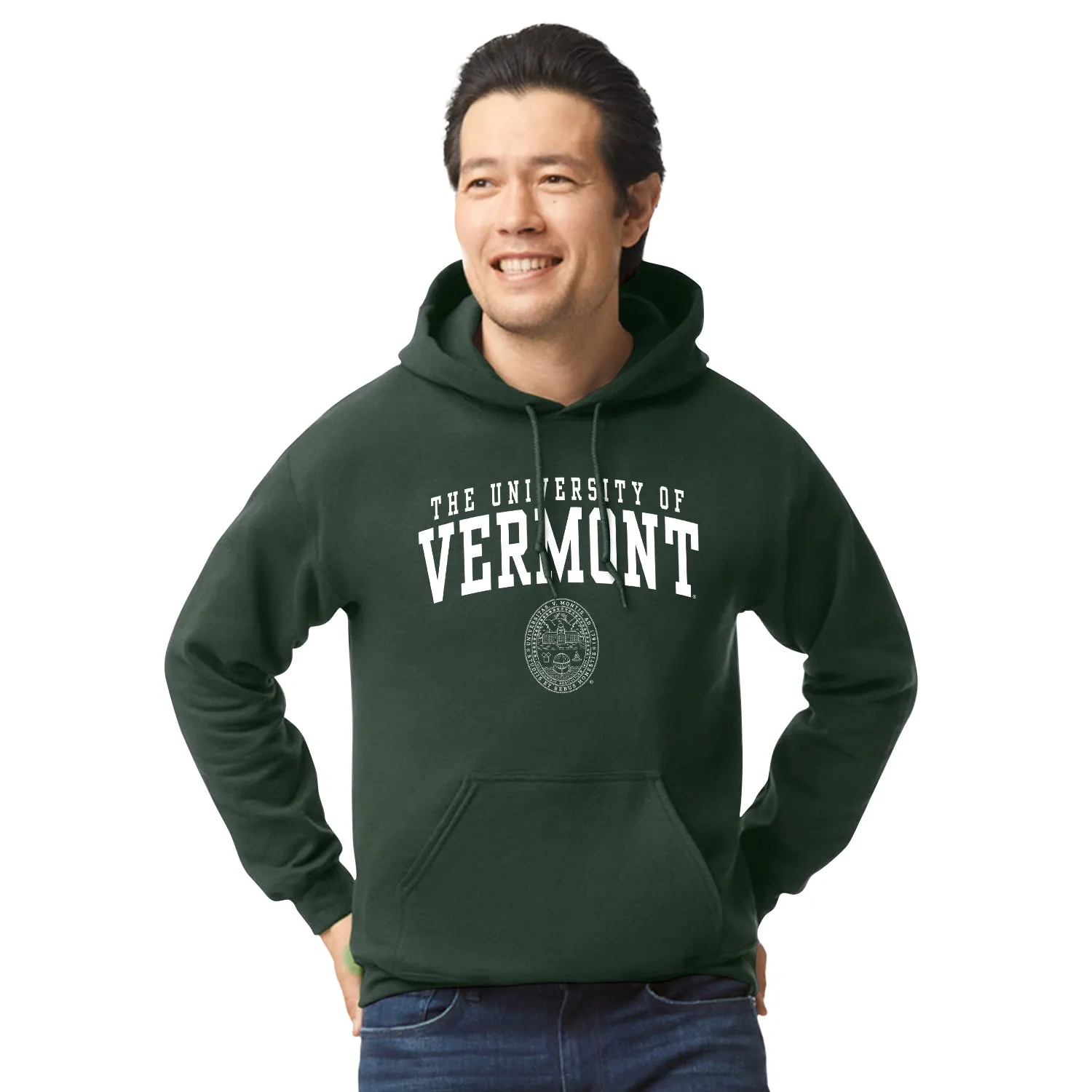 University of Vermont Heritage Hooded Sweatshirt (Hunter Green) sold by Barnesmith product image thumbnail 2
