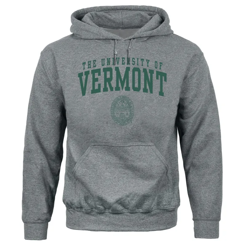 University of Vermont Heritage Hooded Sweatshirt (Charcoal Grey) sold by Barnesmith