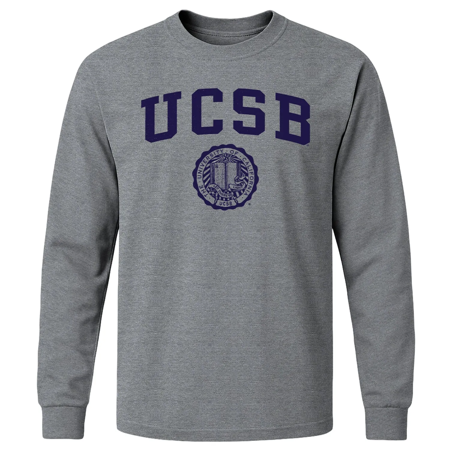 UC Santa Barbara Heritage Long Sleeve T-Shirt (Charcoal Grey) sold by Barnesmith