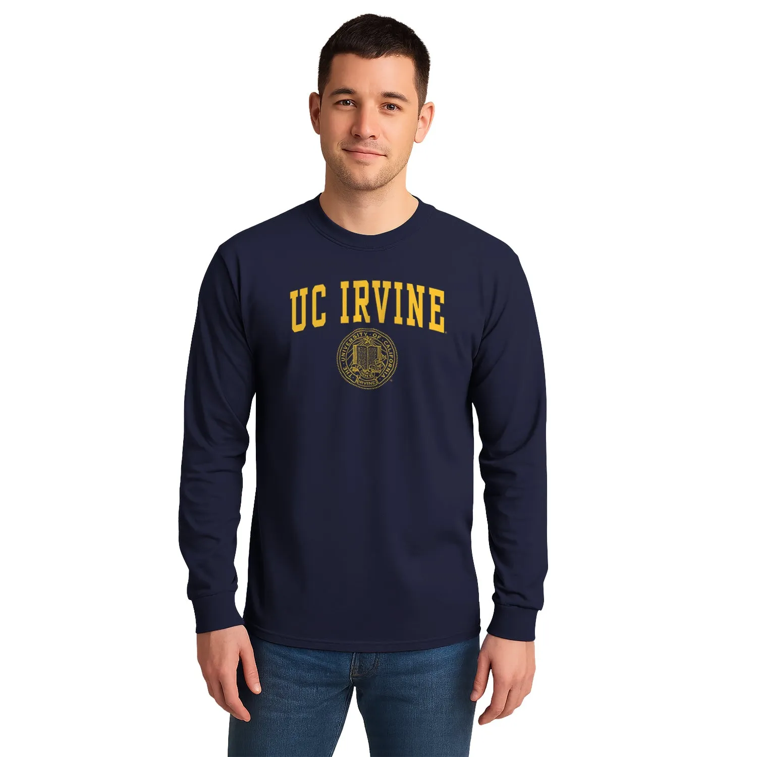 UC Irvine Heritage Long Sleeve T-Shirt (Navy) sold by Barnesmith product image thumbnail 2