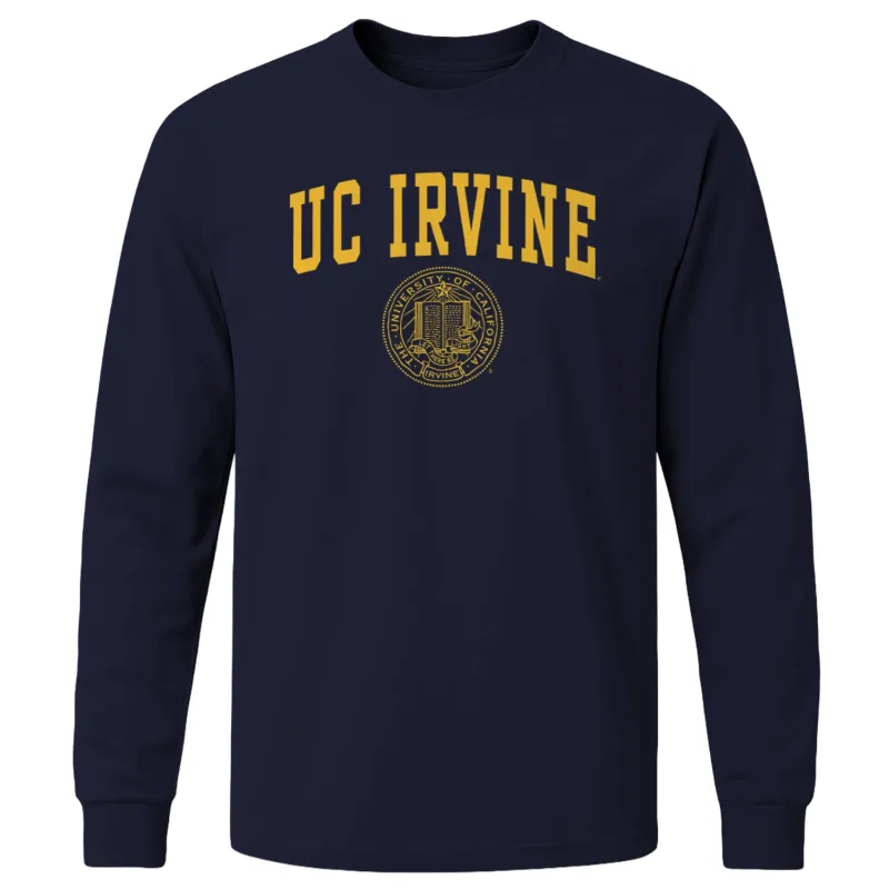 UC Irvine Heritage Long Sleeve T-Shirt (Navy) sold by Barnesmith