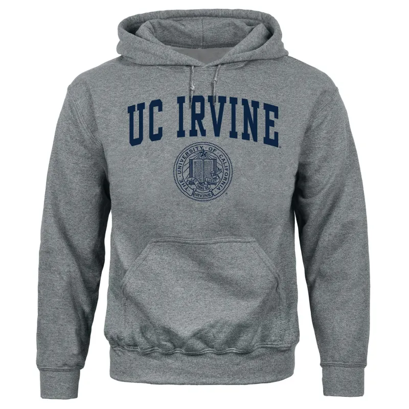 UC Irvine Heritage Hooded Sweatshirt (Charcoal Grey) sold by Barnesmith
