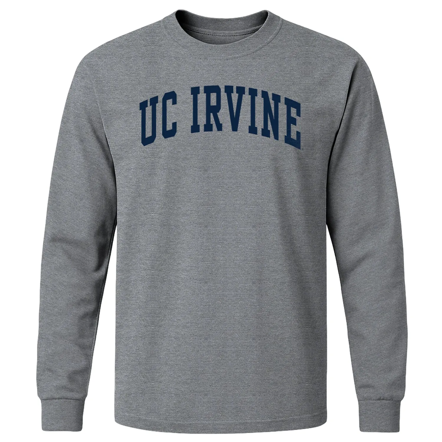 UC Irvine Classic Long Sleeve T-Shirt (Charcoal Grey) sold by Barnesmith