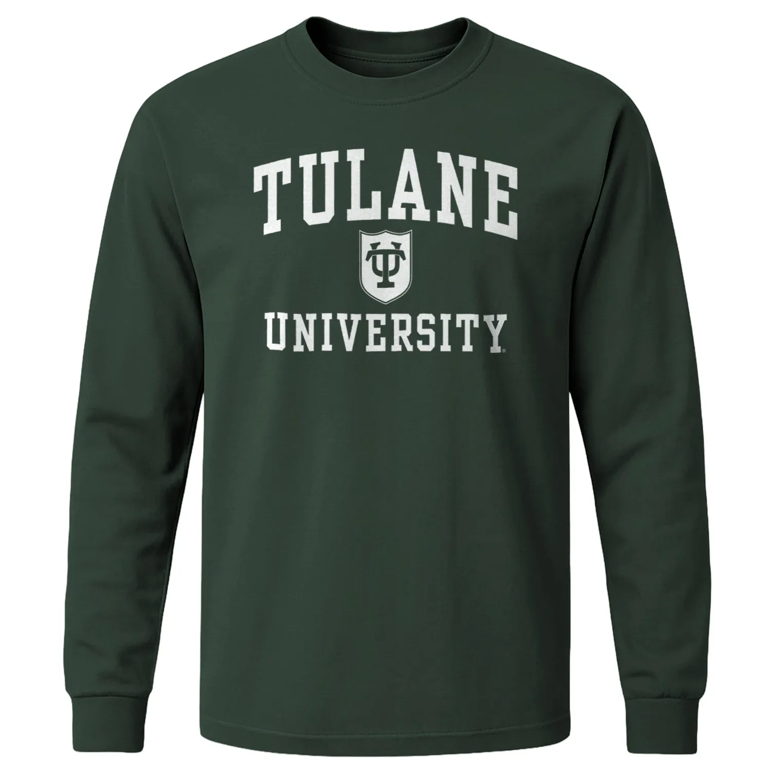 Tulane University Heritage Long Sleeve T-Shirt (Hunter Green) sold by Barnesmith