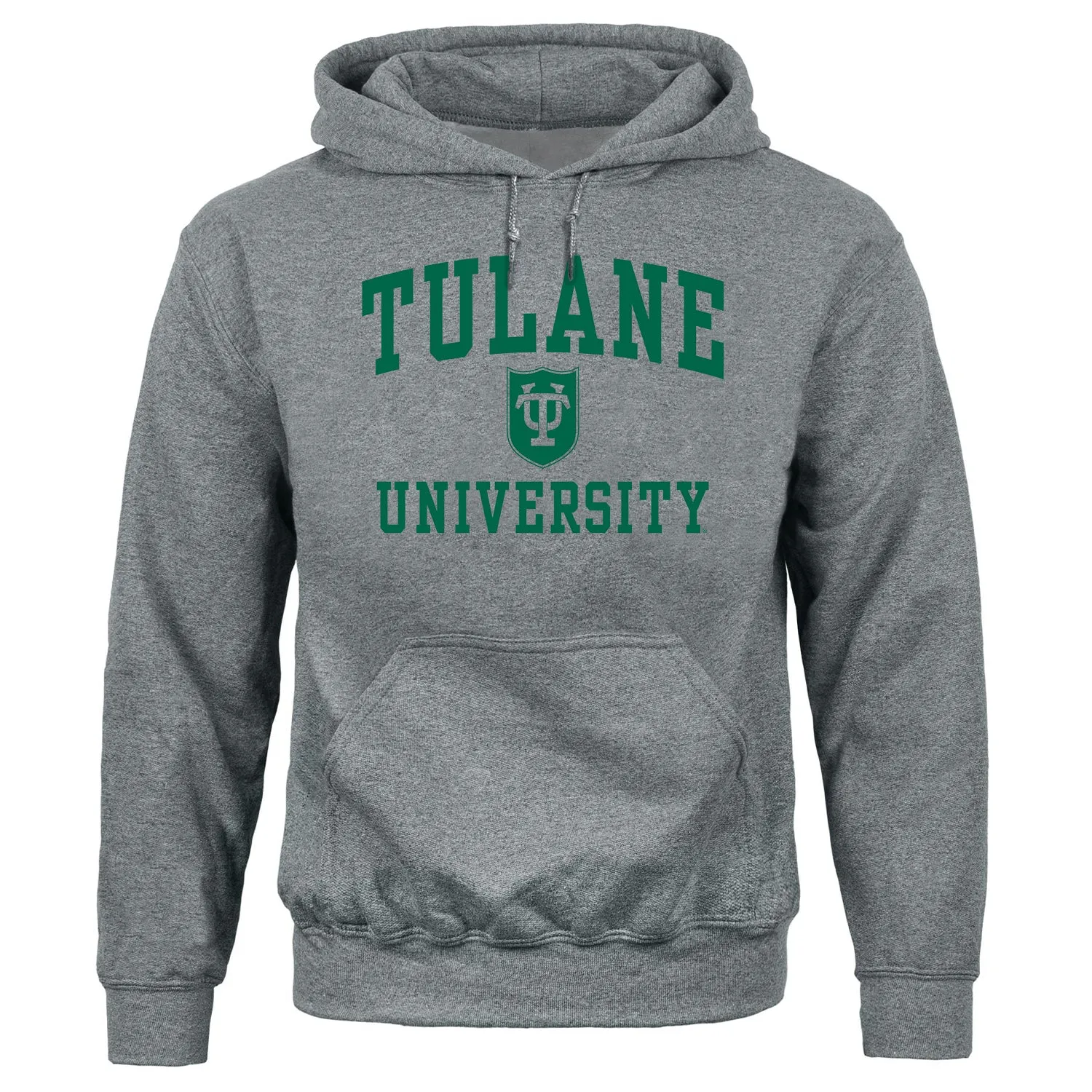 Tulane University Heritage Hooded Sweatshirt (Charcoal Grey) sold by Barnesmith