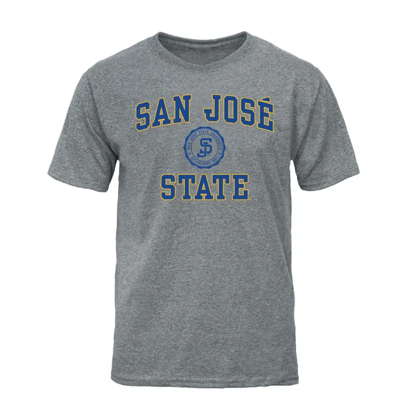 San Jose State University Heritage T-Shirt (Charcoal Grey) sold by Barnesmith