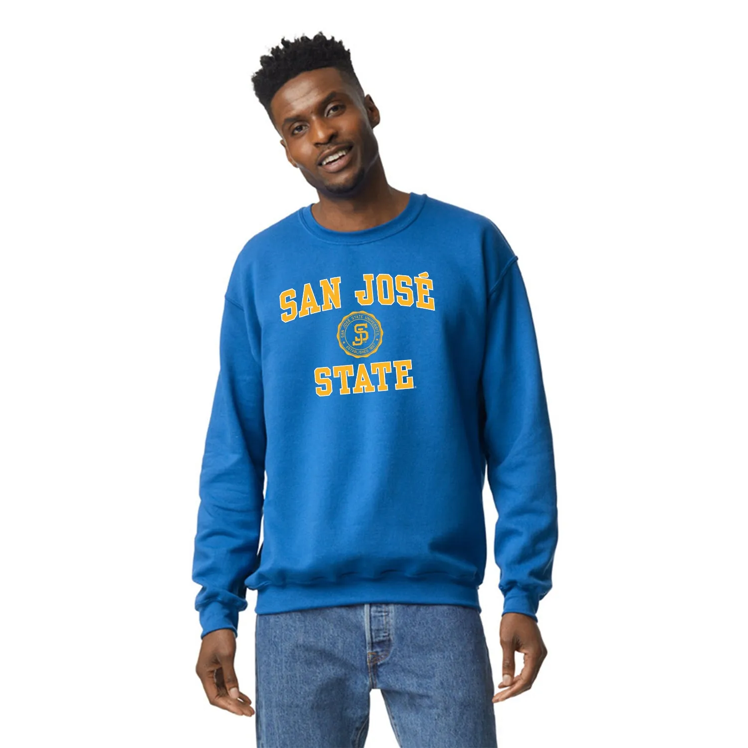 San Jose State University Heritage Sweatshirt (Royal Blue) sold by Barnesmith product image thumbnail 2