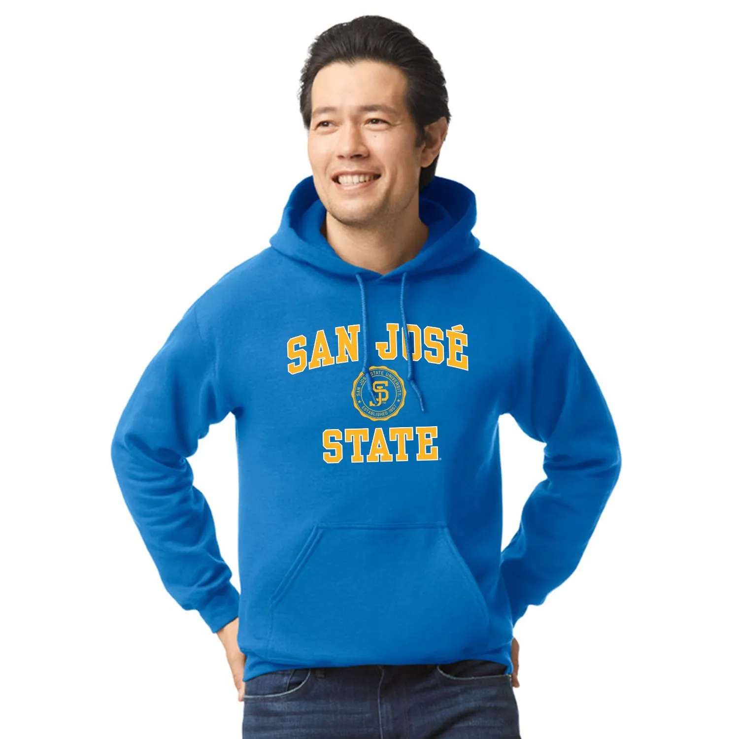 San Jose State University Heritage Hooded Sweatshirt (Royal Blue) sold by Barnesmith product image thumbnail 2