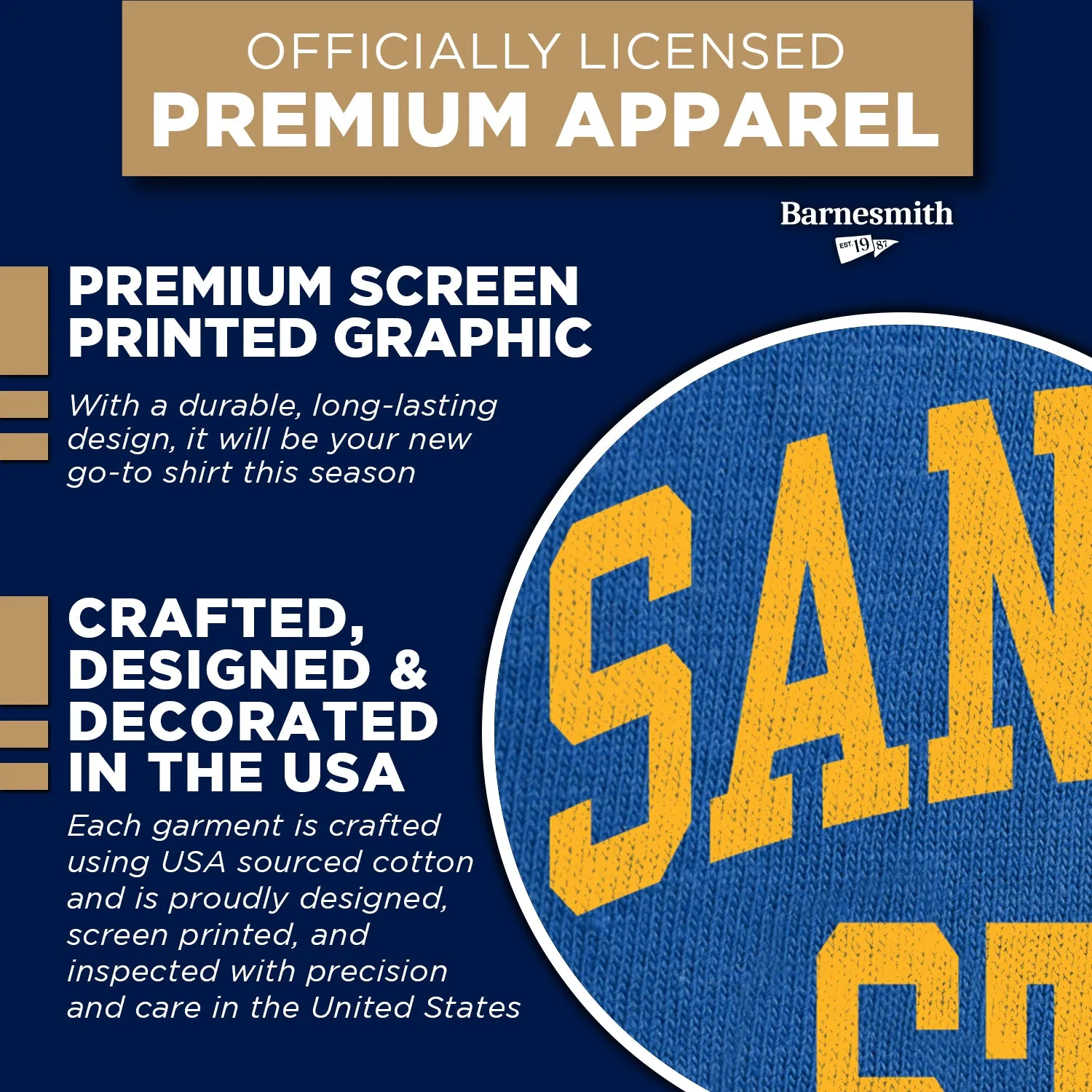 San Jose State University Classic T-Shirt (Royal Blue) sold by Barnesmith product image thumbnail 4