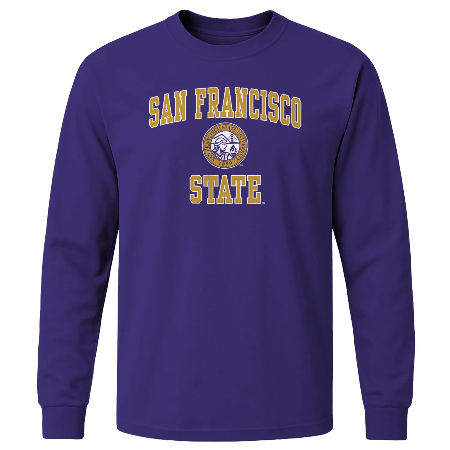 San Francisco State University Heritage Long Sleeve T-Shirt (Purple) sold by Barnesmith