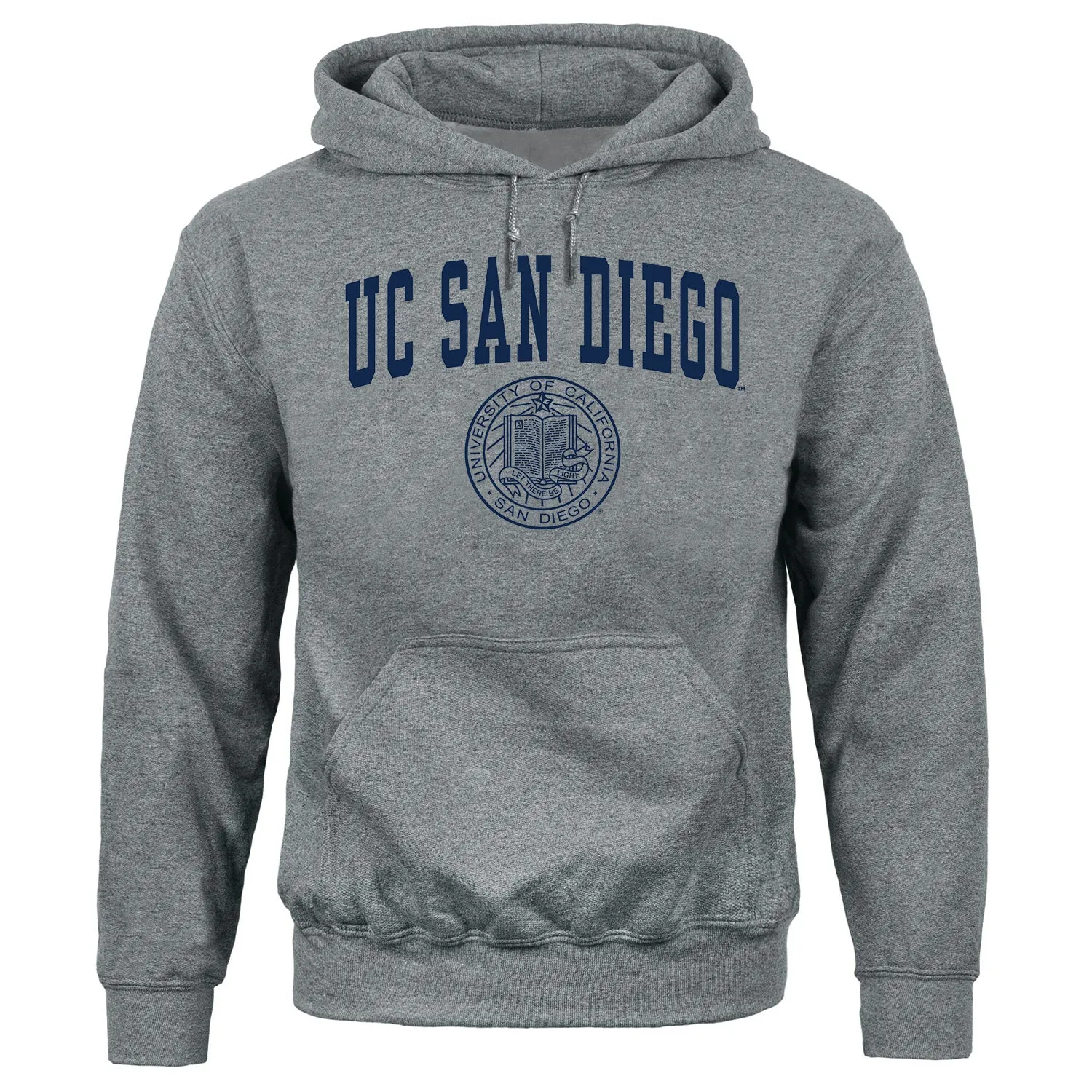 UC San Diego Heritage Hooded Sweatshirt (Charcoal Grey) sold by Barnesmith