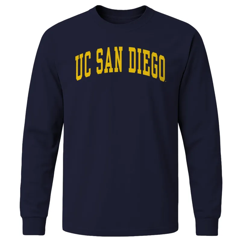 UC San Diego Classic Long Sleeve T-Shirt (Navy) sold by Barnesmith