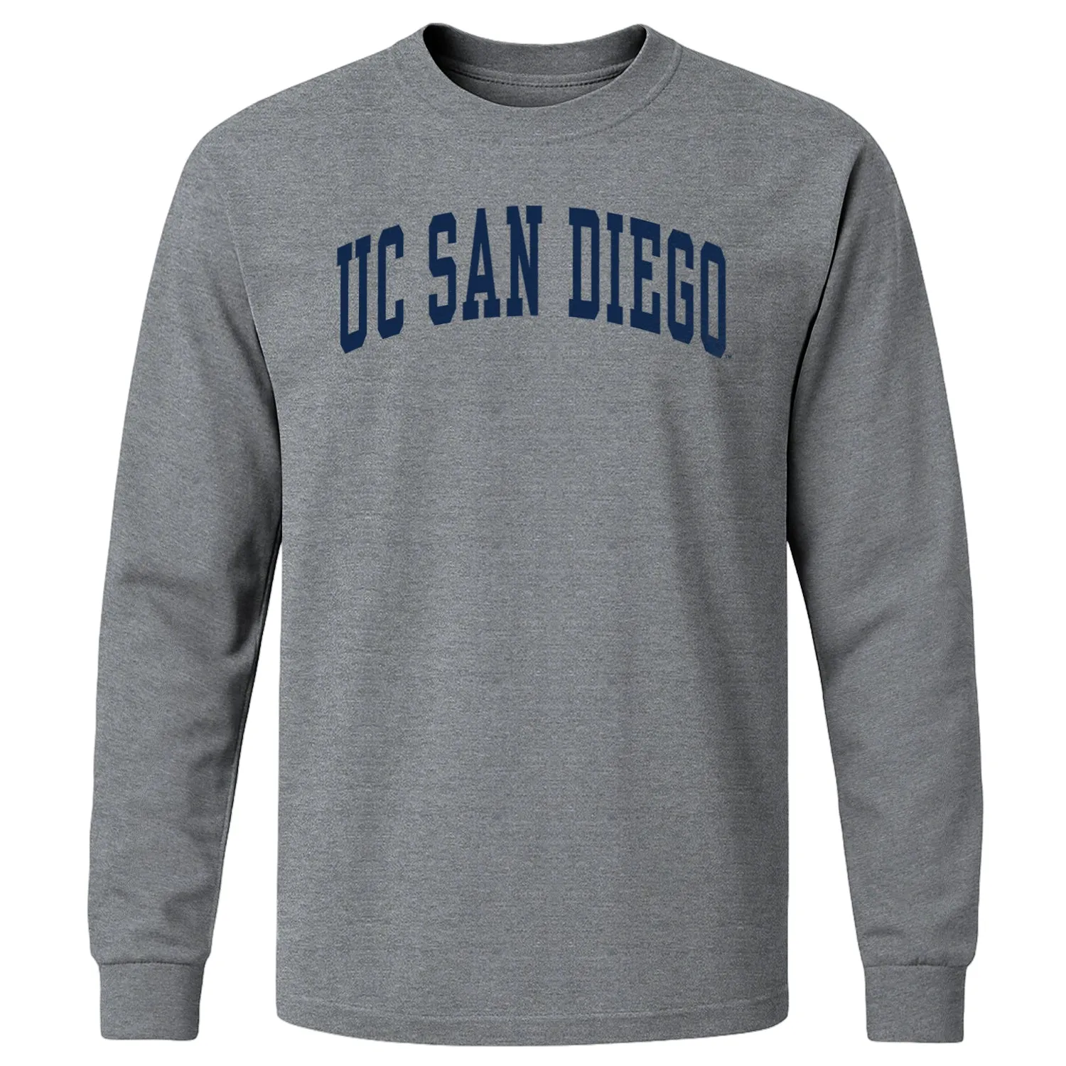 UC San Diego Classic Long Sleeve T-Shirt (Charcoal Grey) sold by Barnesmith