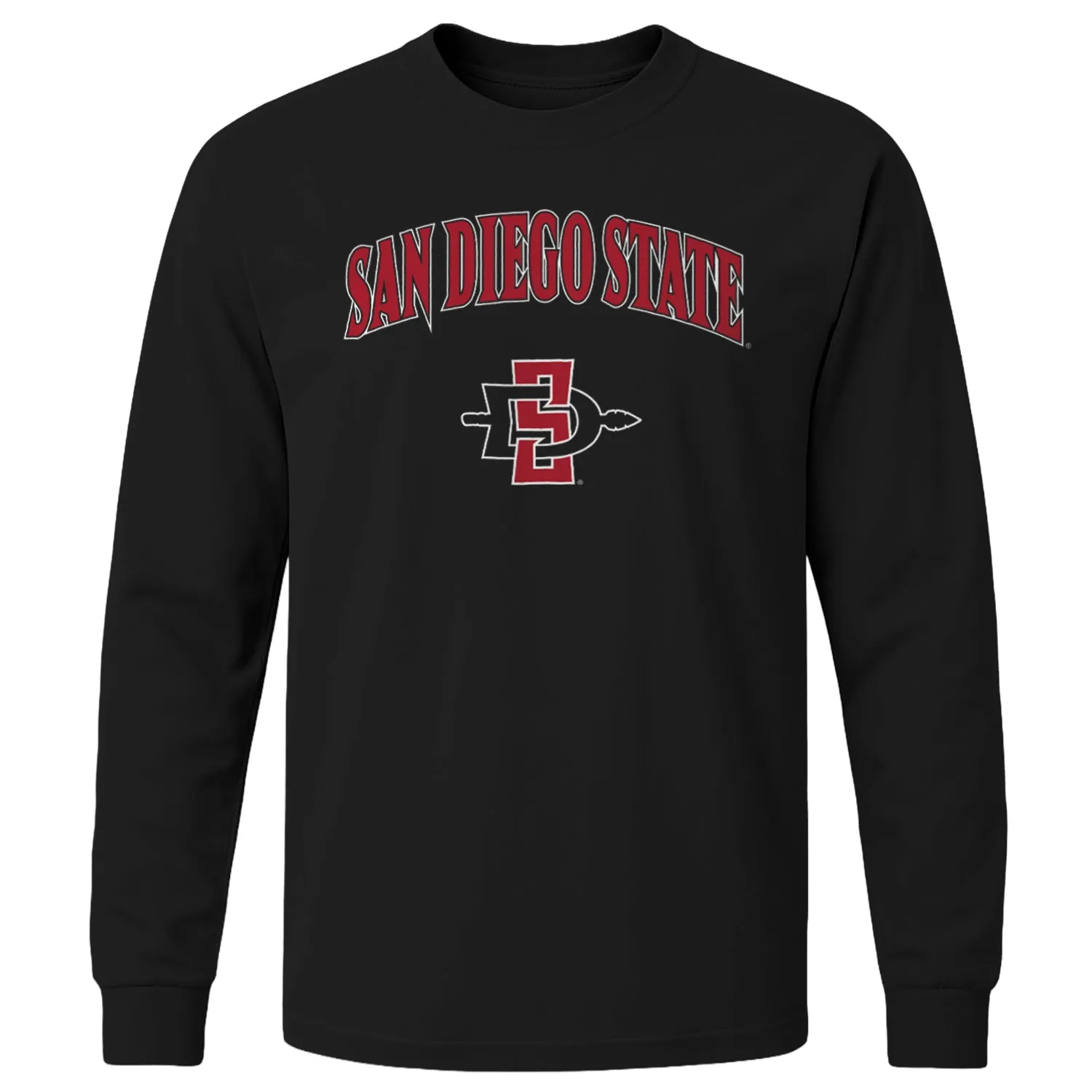 San Diego State University Heritage Long Sleeve T-Shirt (Black) sold by Barnesmith