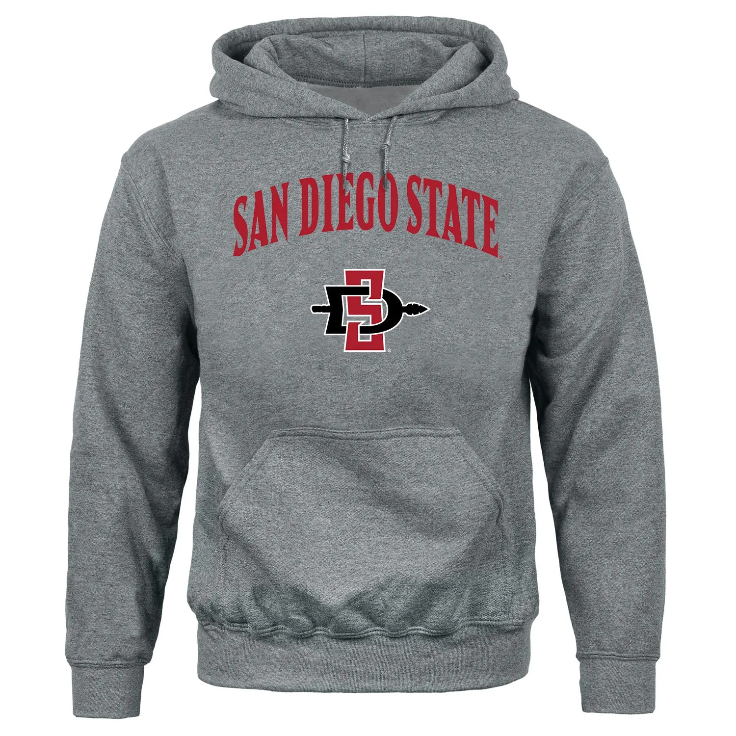 San Diego State University Heritage Hooded Sweatshirt (Charcoal Grey) sold by Barnesmith