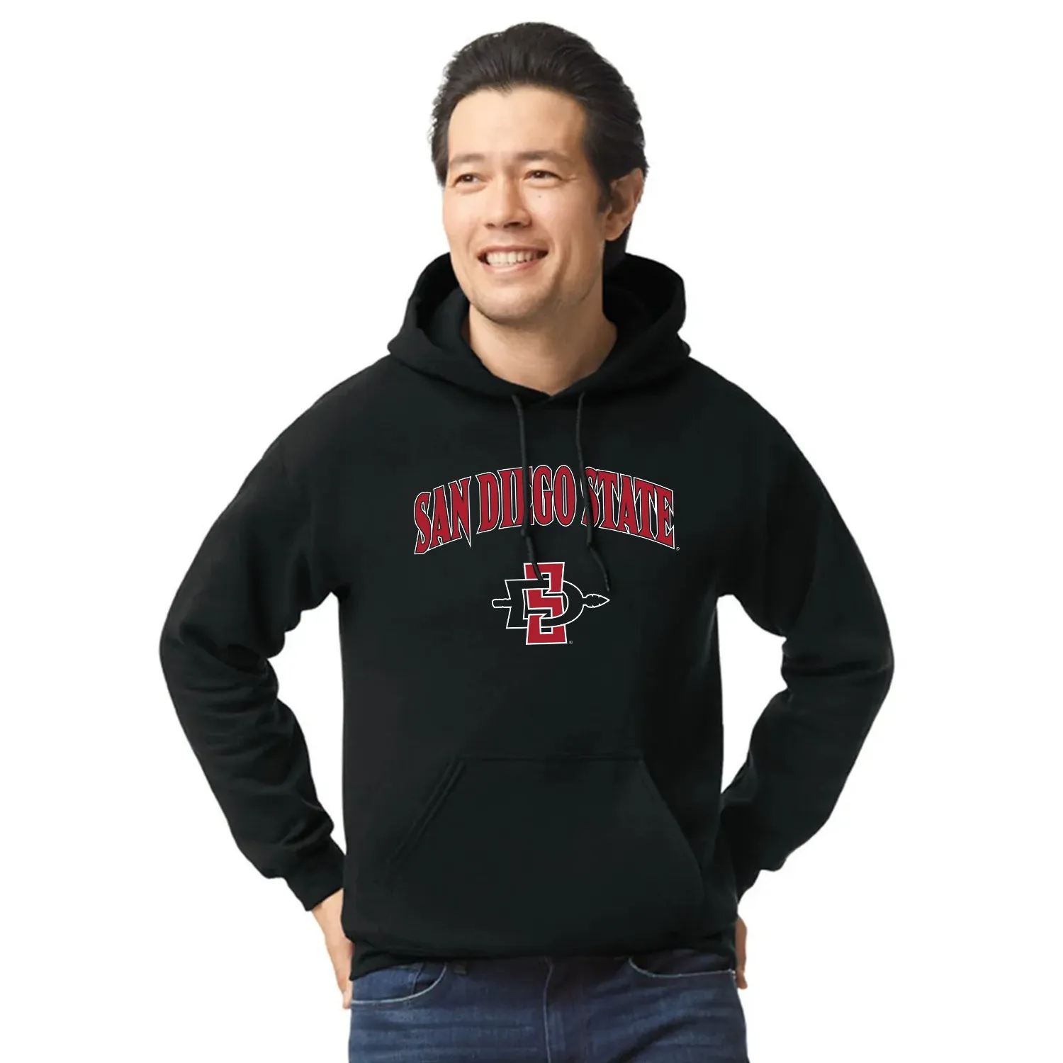 San Diego State University Heritage Hooded Sweatshirt (Black) sold by Barnesmith product image thumbnail 2