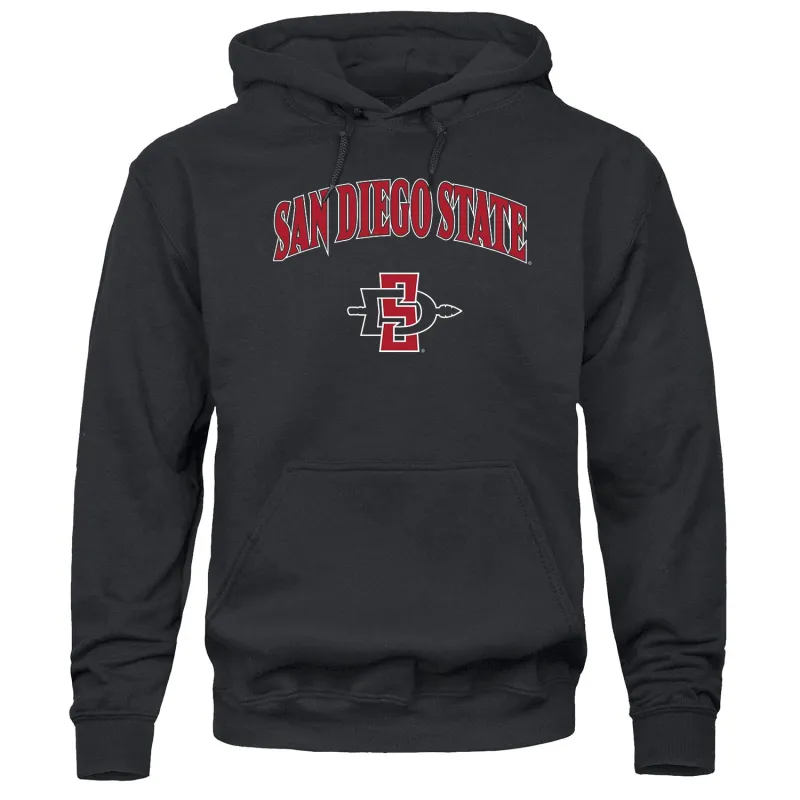 San Diego State University Heritage Hooded Sweatshirt (Black) sold by Barnesmith