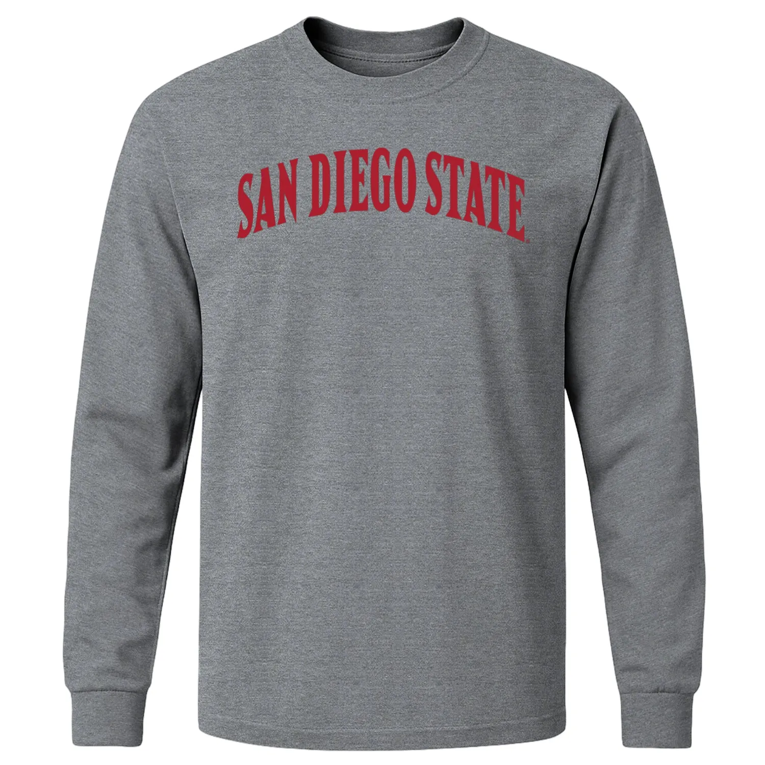 San Diego State University Classic Long Sleeve T-Shirt (Charcoal Grey) sold by Barnesmith